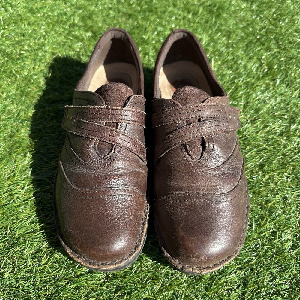 Earth Spirit Shoes‎ Women Size 8.5 Brown Coni Leather Loafers Gelron 2000